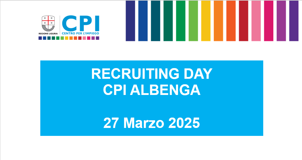 RECRUITING DAY ALBENGA  - 27 MARZO 2025