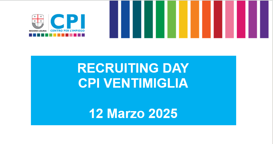 RECRUITING DAY VENTIMIGLIA  - 12 MARZO 2025